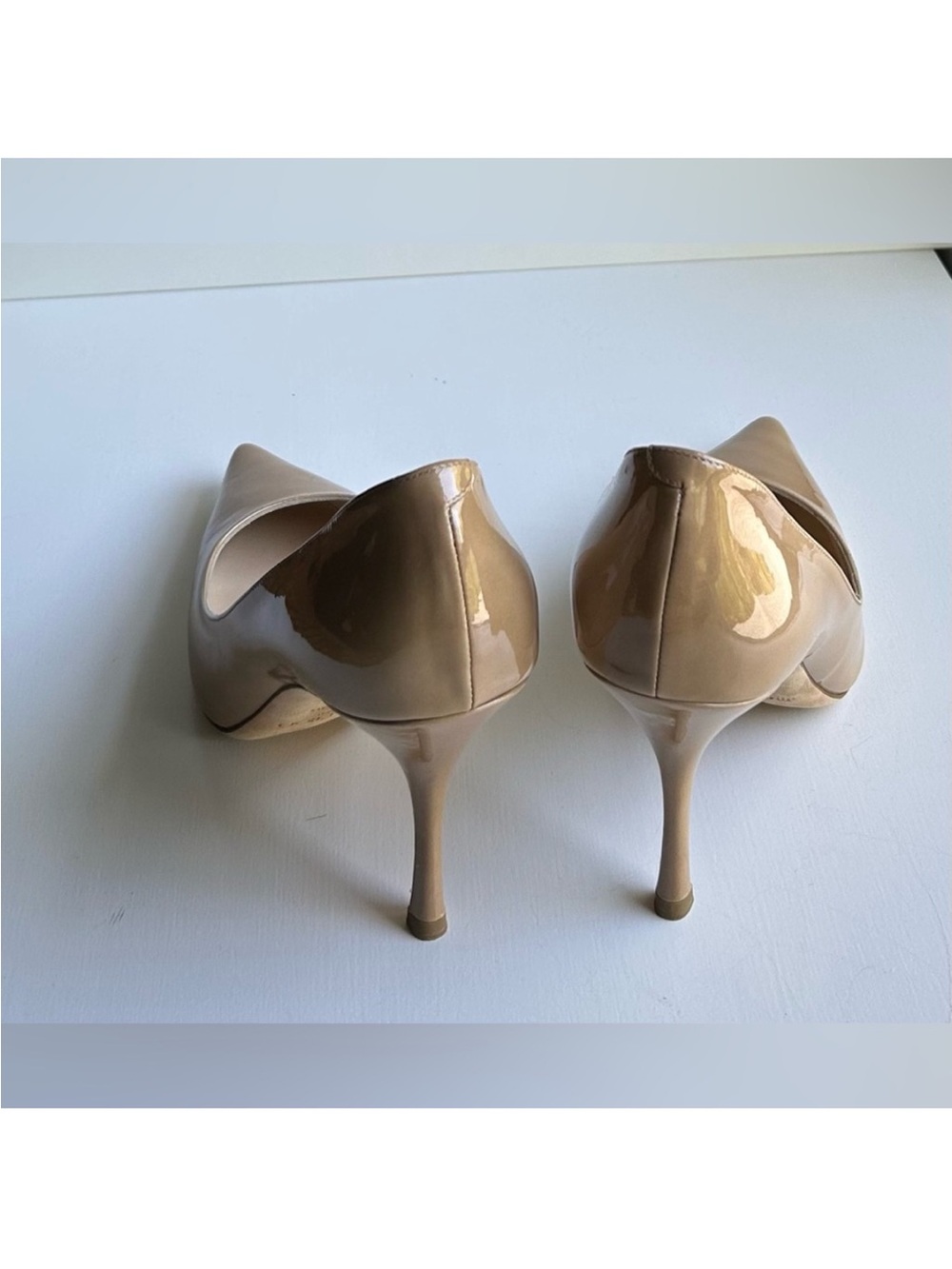 Jimmy Choo Patent Leather Nude Pumps Size 40 (US 9-9.5), 3” heels - Picture 5 of 10